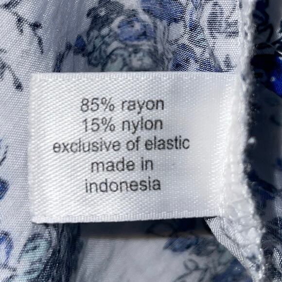 Lane Bryant Swing Popover Floral Blouse Bracelet-Sleeve Lightweight Size 14 16 - Picture 7 of 10